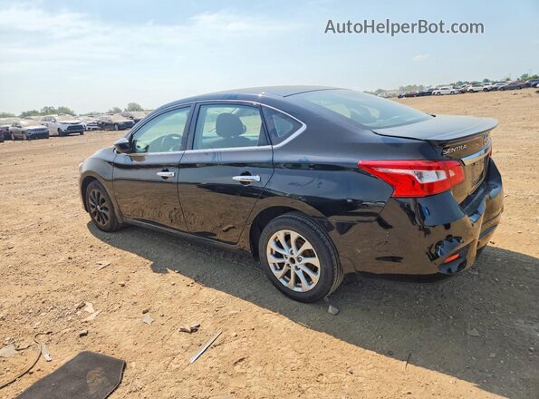 3N1AB7AP7KY382834 2019 NISSAN SENTRA Black უკანა მარცხენა