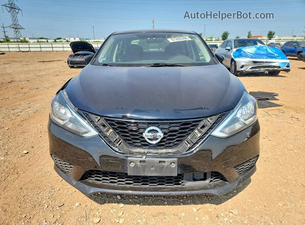 3N1AB7AP7KY382834 2019 NISSAN SENTRA Black წინა ხედი