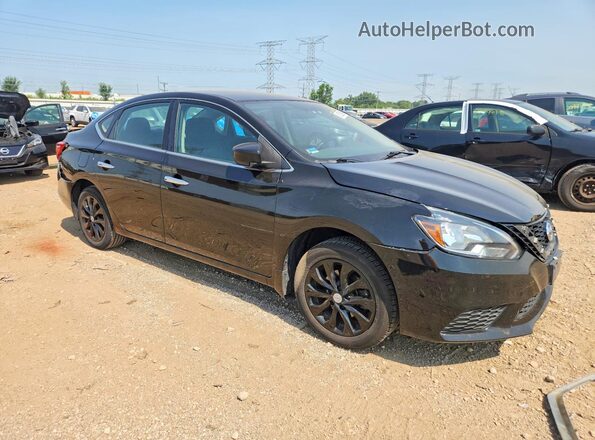 3N1AB7AP7KY382834 2019 NISSAN SENTRA Black წინა მარჯვენა