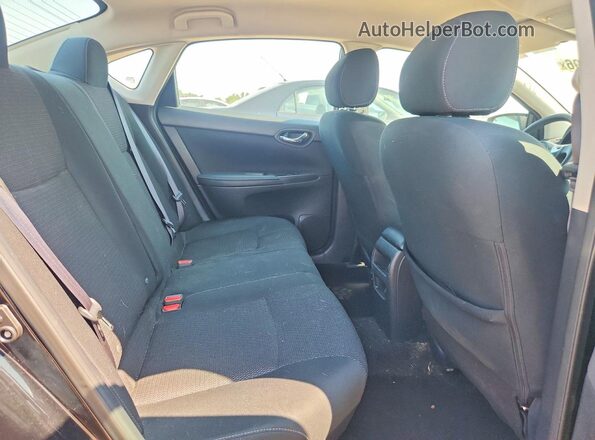 3N1AB7AP7KY382834 2019 NISSAN SENTRA Black უკანა სავარძლების ხედი
