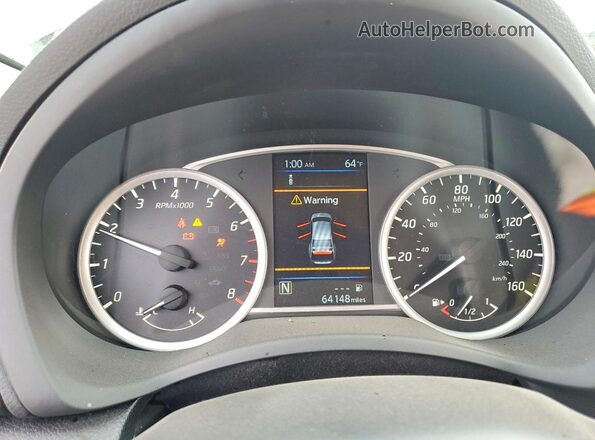 3N1AB7AP7KY388679 2019 NISSAN SENTRA Charcoal Widok zestawu wskaźników