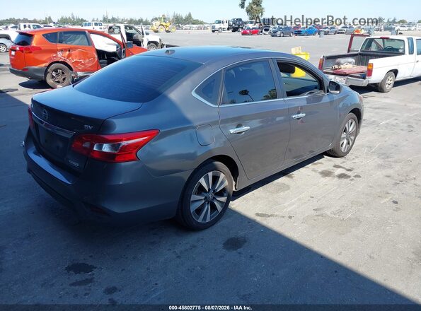 3N1AB7AP7KY408476 2019 NISSAN SENTRA Серый Задняя правая четверть