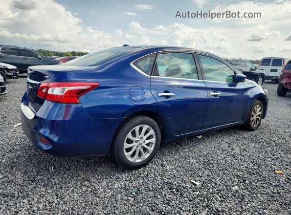 3N1AB7AP7KY411135 2019 NISSAN SENTRA Blue Rear right
