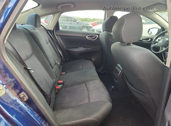 3N1AB7AP7KY411135 2019 NISSAN SENTRA Blue Rear seats view