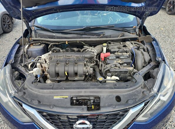 3N1AB7AP7KY411135 2019 NISSAN SENTRA Blue Rear interior view