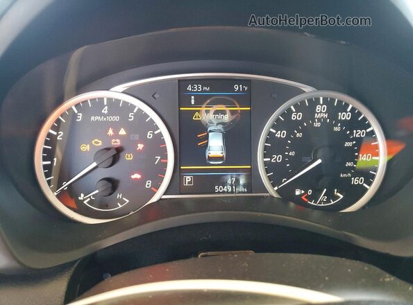 3N1AB7AP7KY426590 2019 NISSAN SENTRA Серый Вид щитка приборов