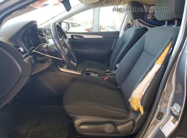 3N1AB7AP7KY426590 2019 NISSAN SENTRA Серый Вид салона спереди