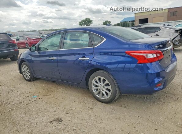 3N1AB7AP7KY426654 2019 NISSAN SENTRA Blue უკანა მარცხენა