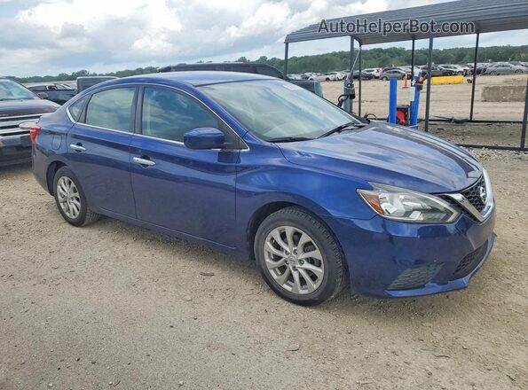 3N1AB7AP7KY426654 2019 NISSAN SENTRA Blue წინა მარჯვენა
