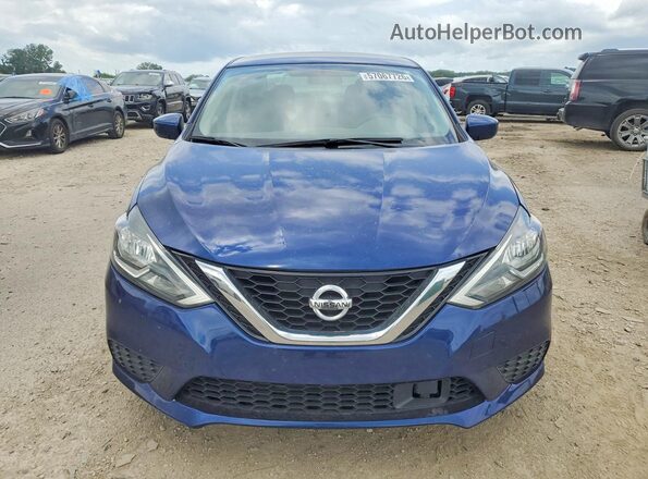 3N1AB7AP7KY426654 2019 NISSAN SENTRA Blue წინა ხედი