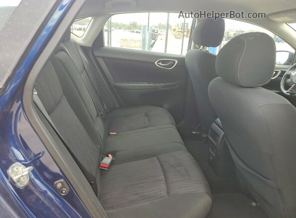 3N1AB7AP7KY426654 2019 NISSAN SENTRA Blue უკანა სავარძლების ხედი