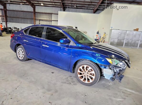 3N1AB7AP7KY427898 2019 NISSAN SENTRA Blue Առջևի աջ