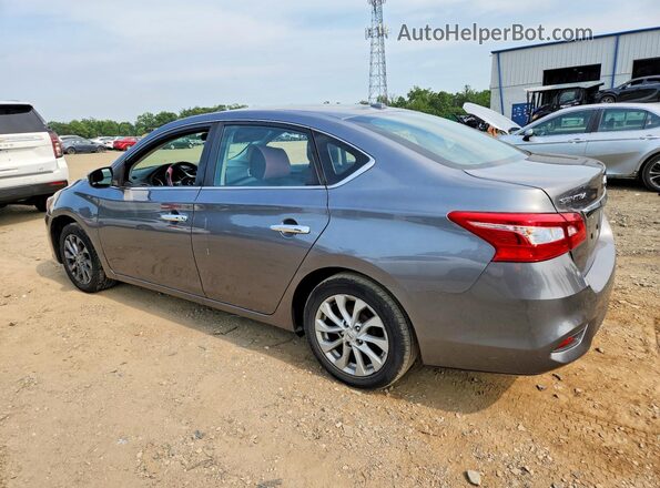 3N1AB7AP7KY431482 2019 NISSAN SENTRA Gray Trasero izquierdo
