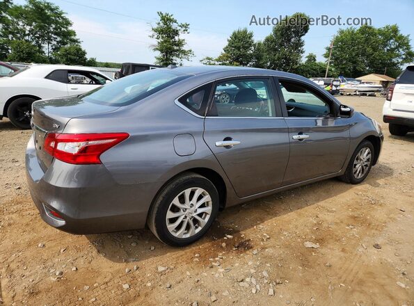 3N1AB7AP7KY431482 2019 NISSAN SENTRA Gray Trasero derecho
