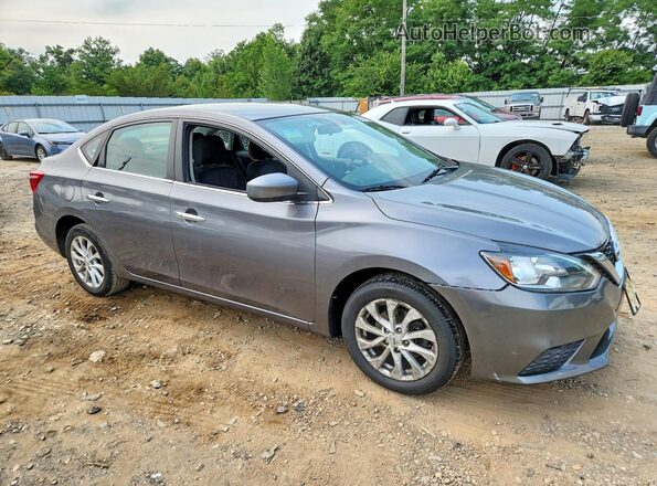 3N1AB7AP7KY431482 2019 NISSAN SENTRA Gray Delantero derecho