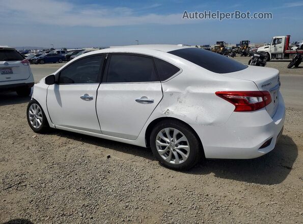 3N1AB7AP7KY435161 2019 NISSAN SENTRA White Trasero izquierdo