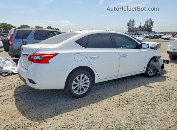 3N1AB7AP7KY435161 2019 NISSAN SENTRA White Trasero derecho