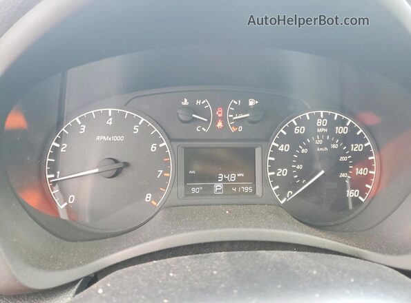 3N1AB7AP8GY212893 2016 NISSAN SENTRA Black Widok zestawu wskaźników