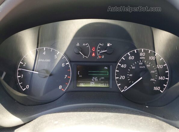 3N1AB7AP8GY285777 2016 NISSAN SENTRA Белый Вид щитка приборов