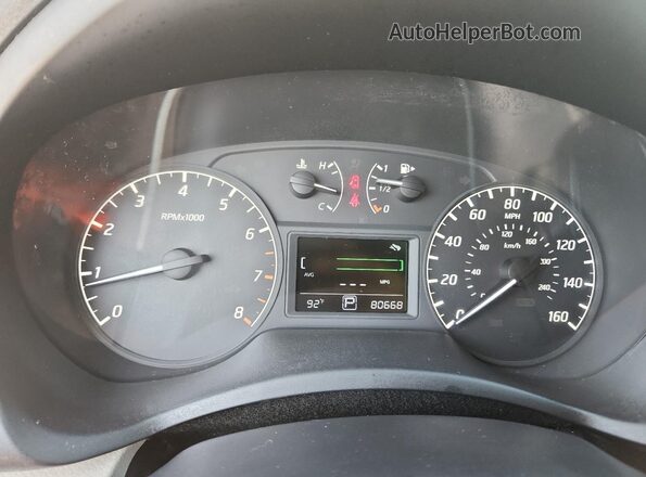 3N1AB7AP8GY298528 2016 NISSAN SENTRA Белый Вид щитка приборов