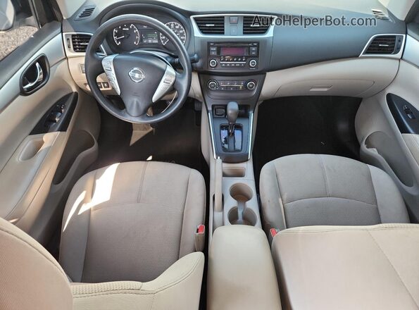 3N1AB7AP8GY298528 2016 NISSAN SENTRA Белый Вид панели приборов