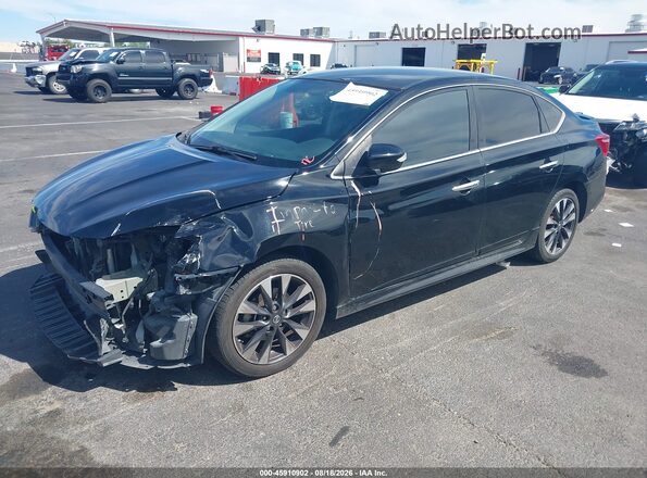 3N1AB7AP8GY311942 2016 NISSAN SENTRA Black Առջևի ձախ երեք քառորդ տեսարան