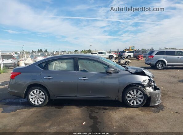 3N1AB7AP8GY313836 2016 NISSAN SENTRA Gray უკანა სალონის ხედი