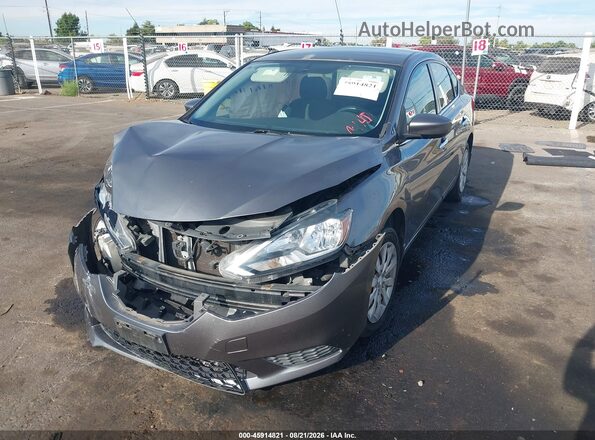 3N1AB7AP8GY313836 2016 NISSAN SENTRA Gray წინა მარცხენა ხედი სამი მეოთხედიდან