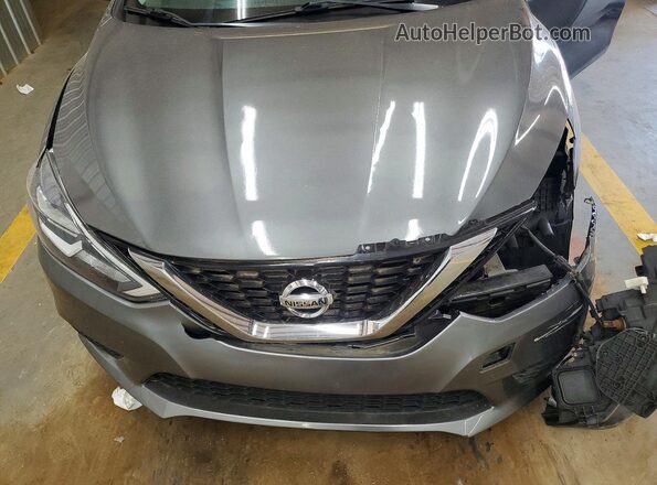 3N1AB7AP8HL648335 2017 NISSAN SENTRA Gray უკანა სალონის ხედი
