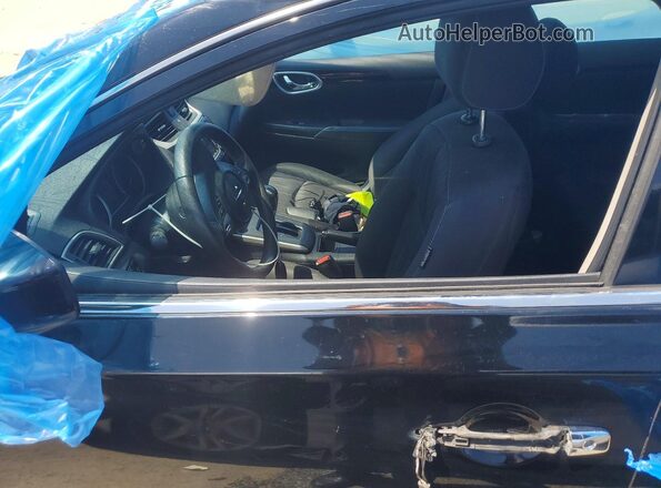 3N1AB7AP8HL710350 2017 NISSAN SENTRA Black Widok wnętrza z przodu