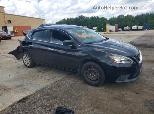 3N1AB7AP8HL710350 2017 NISSAN SENTRA Black Przód prawy