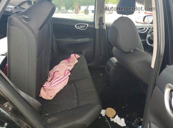 3N1AB7AP8HL710350 2017 NISSAN SENTRA Black Widok tylnych siedzeń