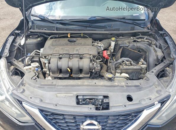 3N1AB7AP8HL710350 2017 NISSAN SENTRA Black Widok wnętrza z tyłu