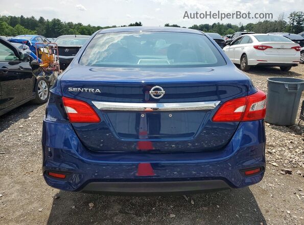 3N1AB7AP8HY206268 2017 NISSAN SENTRA Blue უკანა ხედი
