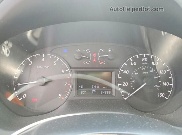 3N1AB7AP8HY206268 2017 NISSAN SENTRA Blue ხელსაწყოთა პანელის ხედი