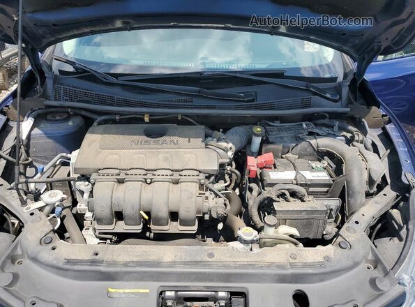 3N1AB7AP8HY206268 2017 NISSAN SENTRA Blue უკანა სალონის ხედი