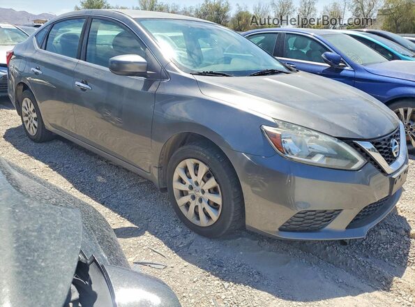 3N1AB7AP8HY218159 2017 NISSAN SENTRA Серый Передняя правая четверть