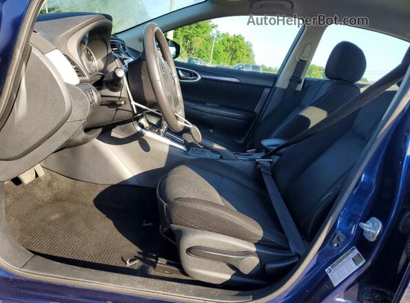 3N1AB7AP8HY219991 2017 NISSAN SENTRA Blue Front interior view