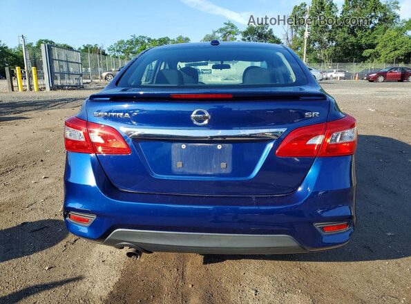 3N1AB7AP8HY219991 2017 NISSAN SENTRA Blue Rear view