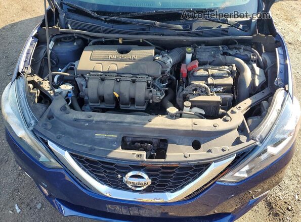 3N1AB7AP8HY219991 2017 NISSAN SENTRA Blue Rear interior view