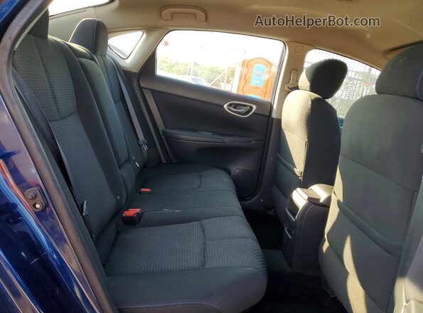 3N1AB7AP8HY219991 2017 NISSAN SENTRA Blue Rear seats view