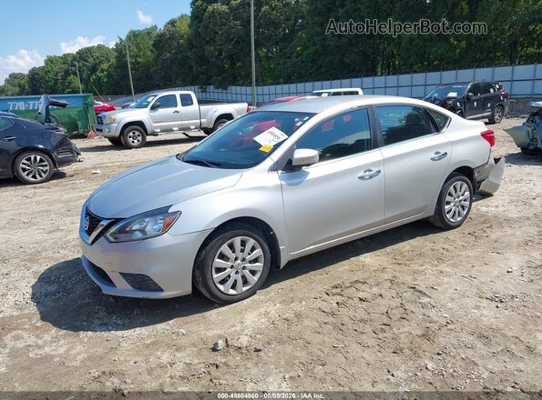 3N1AB7AP8HY250030 2017 NISSAN SENTRA Silver Առջևի ձախ երեք քառորդ տեսարան