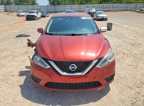 3N1AB7AP8HY262324 2017 NISSAN SENTRA Maroon წინა ხედი