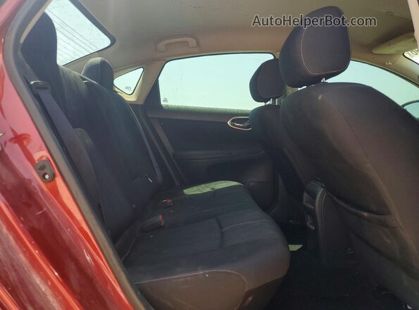 3N1AB7AP8HY262324 2017 NISSAN SENTRA Maroon უკანა სავარძლების ხედი