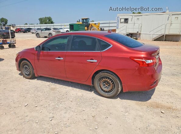 3N1AB7AP8HY262324 2017 NISSAN SENTRA Maroon უკანა მარცხენა
