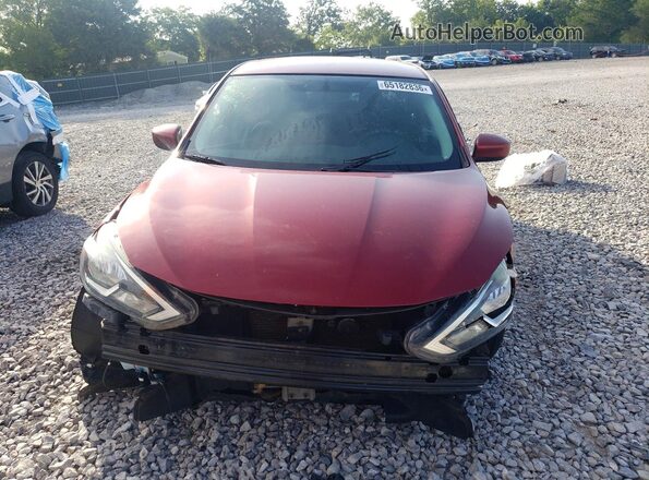 3N1AB7AP8HY311442 2017 NISSAN SENTRA Red Դիմացի տեսք