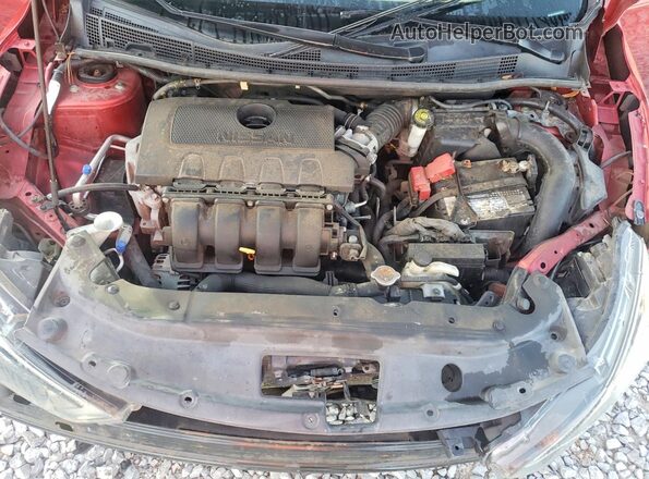 3N1AB7AP8HY311442 2017 NISSAN SENTRA Red Սալոնի հետևի տեսք