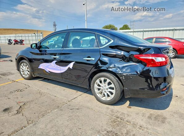 3N1AB7AP8HY325924 2017 NISSAN SENTRA Black Rear left