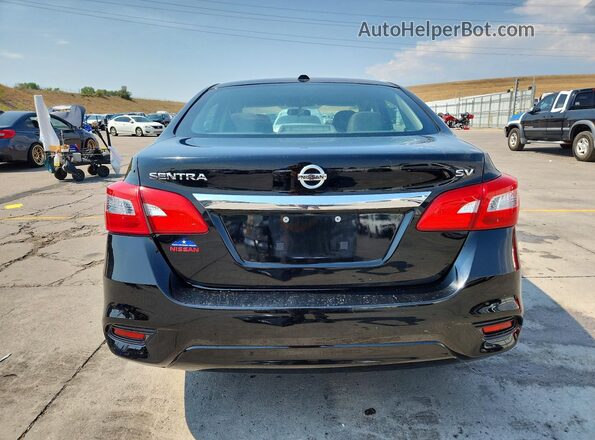 3N1AB7AP8HY325924 2017 NISSAN SENTRA Black Rear view