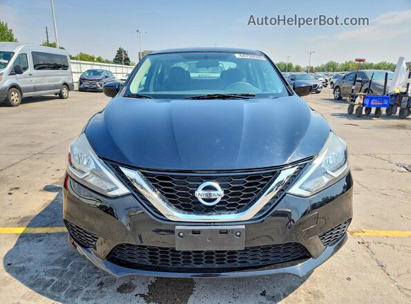 3N1AB7AP8HY325924 2017 NISSAN SENTRA Black Front view
